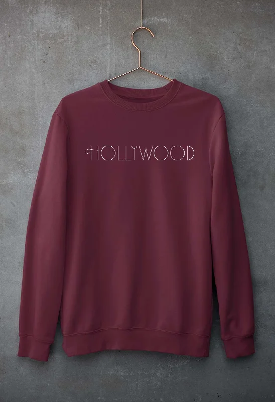 Hollywood Unisex Sweatshirt for Men/Women.Hoodie with Hem Fringe Bohemian Relaxed Hoodie with Hem Fringe Bohemian Relaxed