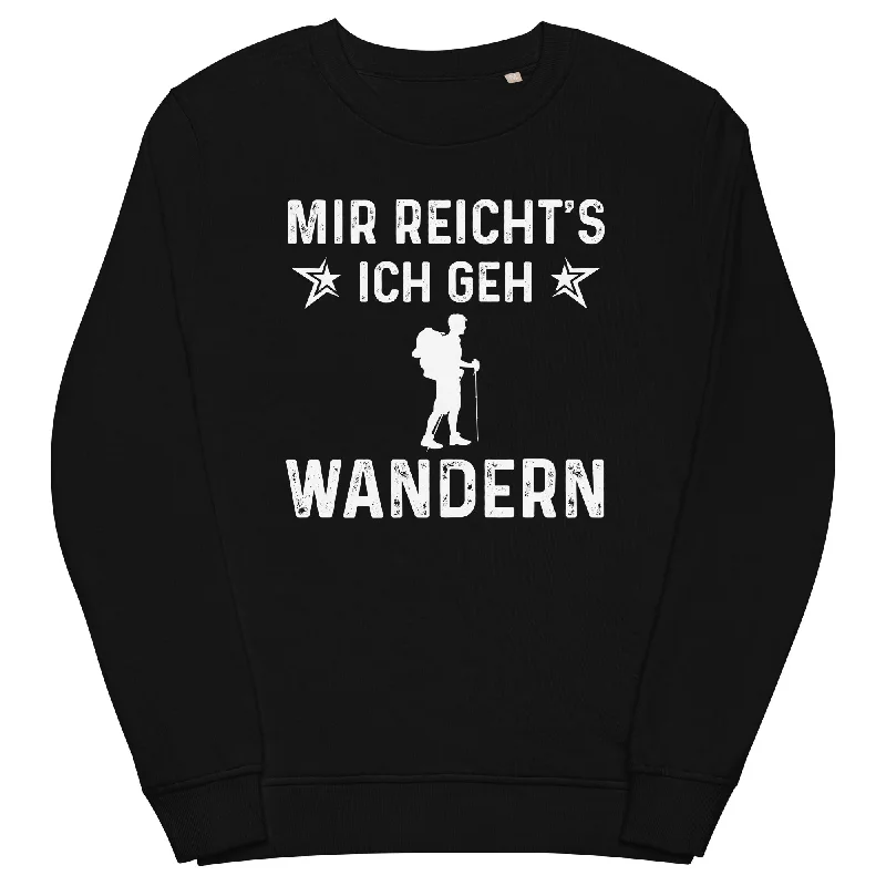 Mir Reicht's Ich Gen Wandern - Unisex Premium Organic Sweatshirt.Hoodie with Emblem Brand Identity Hoodie with Emblem Brand Identity