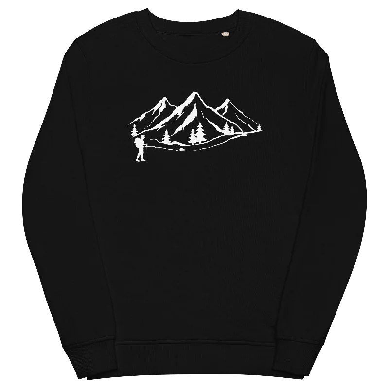 Berge 1 und Wandern - Unisex Premium Organic Sweatshirt.Oversized Hoodie Comfort Casual Oversized Hoodie Comfort Casual