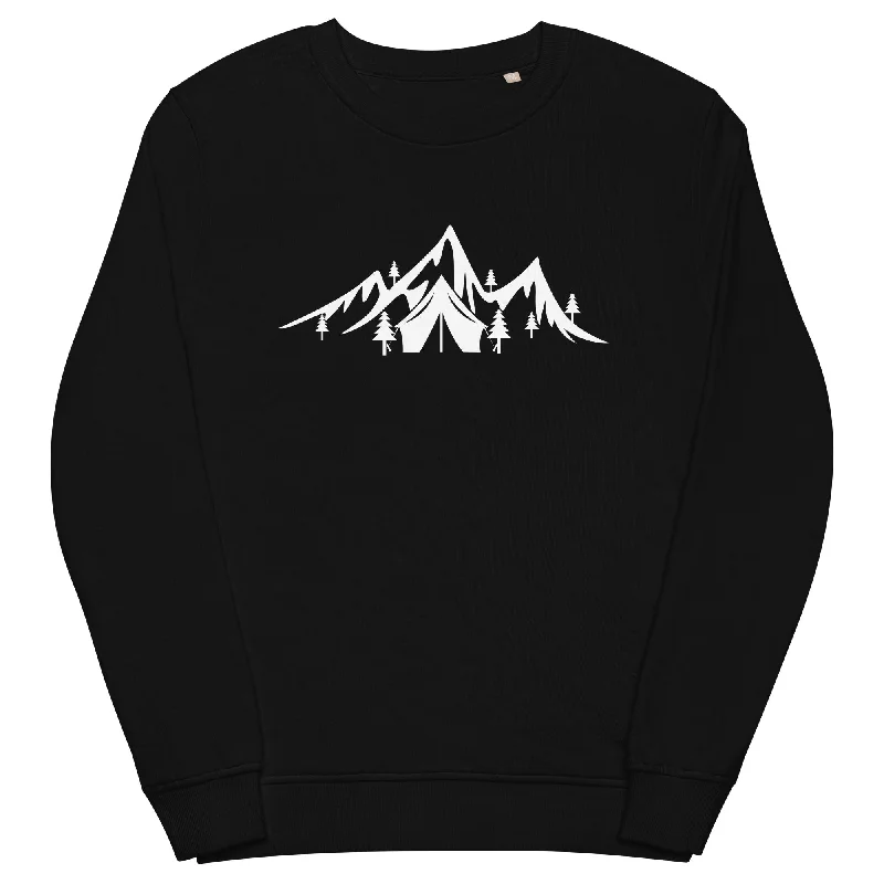 Berge - Camping - Unisex Premium Organic Sweatshirt.Hooded Sweatshirt Casual Wear Street Style Hooded Sweatshirt Casual Wear Street Style