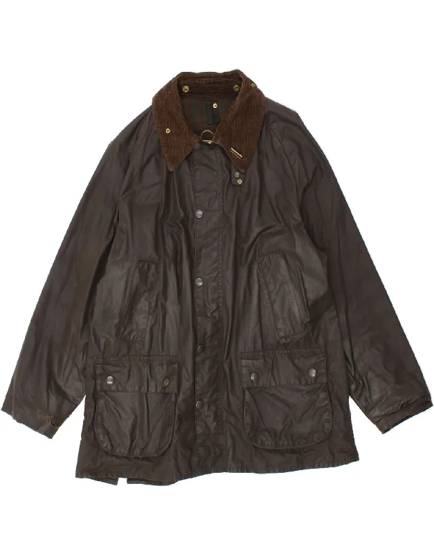 BARBOUR Mens Bedale Waxed Cotton Jacket UK 40 Large Brown Jersey Jacket Tulle Jacket Batik Jacket