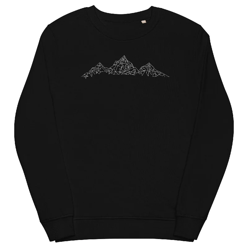 Berge (30) - Unisex Premium Organic Sweatshirt.Hoodie with Embroidery Detailed Premium Hoodie with Embroidery Detailed Premium