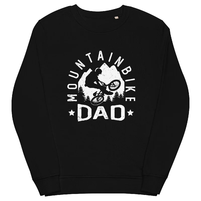 Mountainbike Dad - (M) - Unisex Premium Organic Sweatshirt.Hoodie with High Neck Warm Protective Hoodie with High Neck Warm Protective