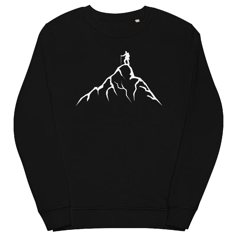 Berge - Wandern - (14) - Unisex Premium Organic Sweatshirt.Hoodie with Cropped Fit Short Trendy Hoodie with Cropped Fit Short Trendy