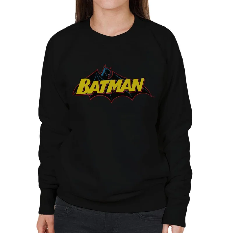 Batman Logo Red Outline Women's Sweatshirt.Hoodie with Color Block Contrast Stylish Hoodie with Color Block Contrast Stylish