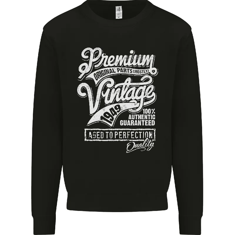 Aged to Perfection Vintage 75th Birthday 1949 Mens Sweatshirt Jumper.Hoodie with Hem Detail Decorative Unique Hoodie with Hem Detail Decorative Unique