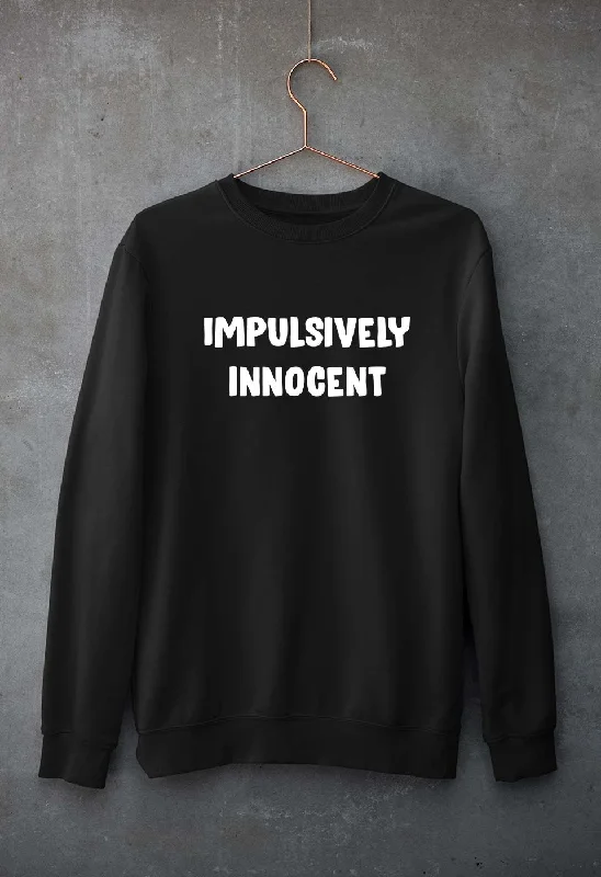 Impulsively Innocent Unisex Sweatshirt for Men/Women.Hoodie with Exposed Zipper Edgy Industrial Hoodie with Exposed Zipper Edgy Industrial