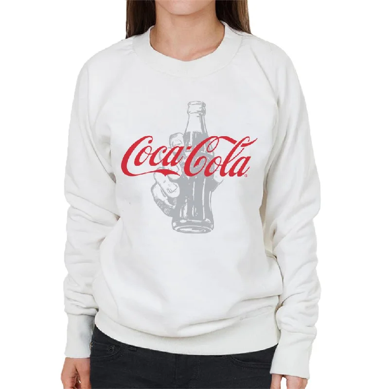 Coca Cola Bottle Its The Real Thing Women's Sweatshirt.Oversized Hoodie Comfort Casual Oversized Hoodie Comfort Casual