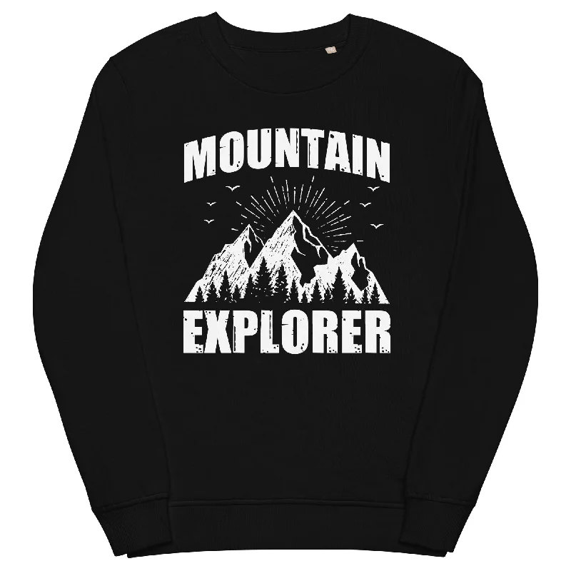 Berge Explorer - Unisex Premium Organic Sweatshirt.Hoodie with High-Low Hem Asymmetrical Trendy Hoodie with High-Low Hem Asymmetrical Trendy