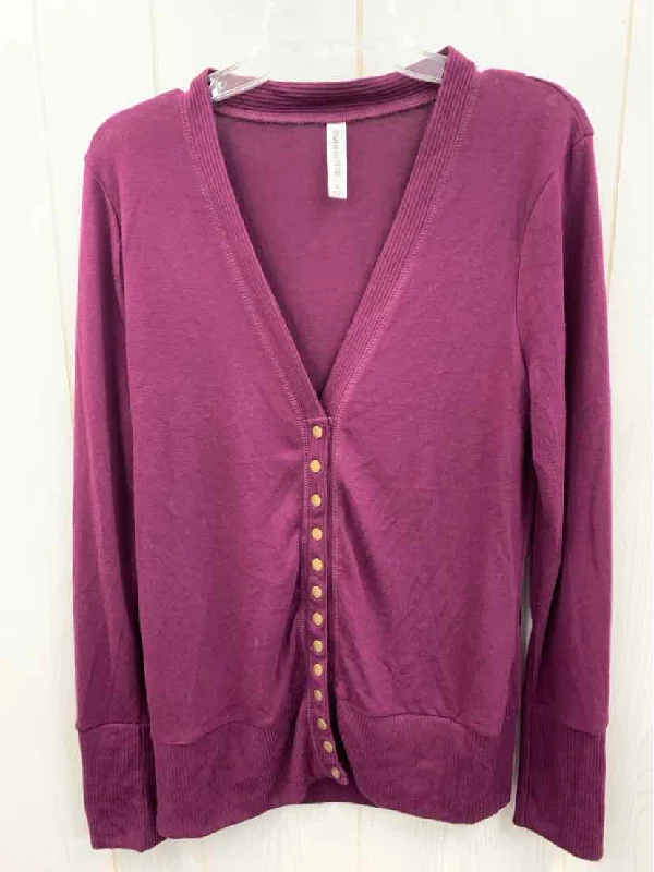 Zenana Burgundy Womens Size L/XL Sweater Elasticated Padded Insulated