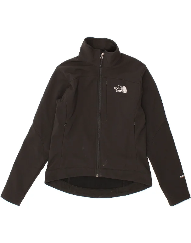 THE NORTH FACE Womens Tracksuit Top Jacket UK 10 Small Black Polyester Fleece Jacket Down Jacket Parka