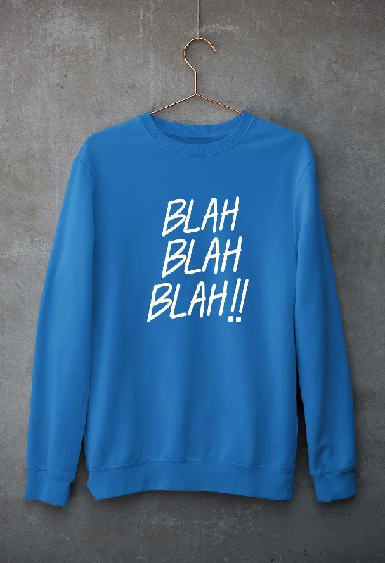 Blah Blah Unisex Sweatshirt for Men/Women.Hoodie with Batwing Sleeves Loose Dramatic Hoodie with Batwing Sleeves Loose Dramatic