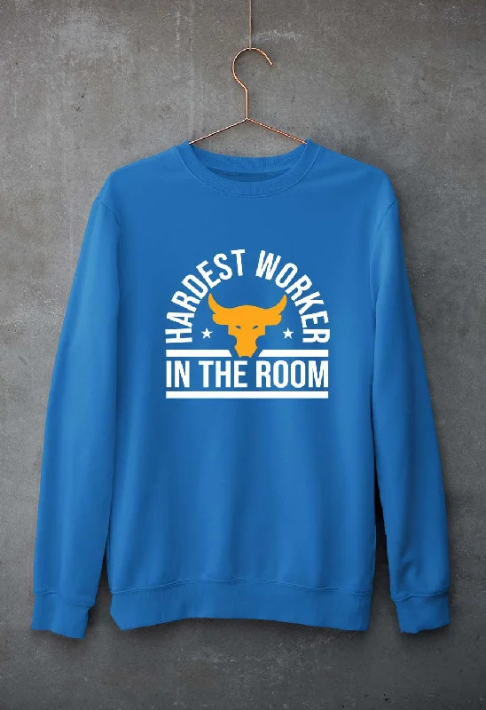 Hardest Worker In the Room Gym Unisex Sweatshirt for Men/Women.Hoodie with Strings Custom Fit Adjustable Hoodie with Strings Custom Fit Adjustable