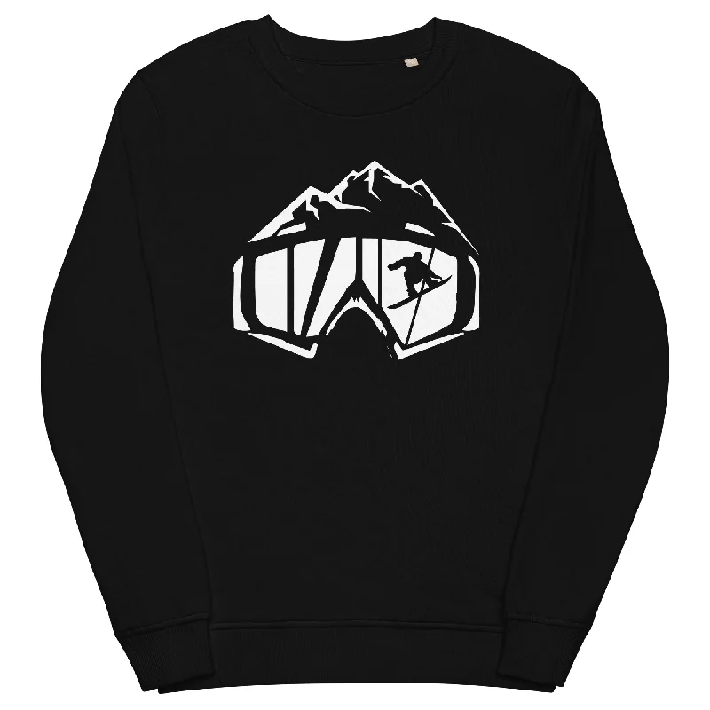 Berge - Snowboarding - (14) - Unisex Premium Organic Sweatshirt.Hoodie with Lining Warm Insulated Hoodie with Lining Warm Insulated