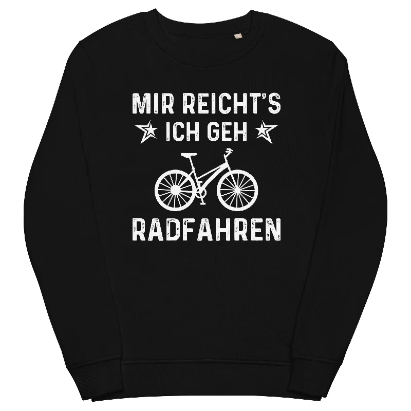 Mir Reicht's Ich Gen Radfahren - Unisex Premium Organic Sweatshirt.Hoodie with Monochrome Minimalist Simple Hoodie with Monochrome Minimalist Simple