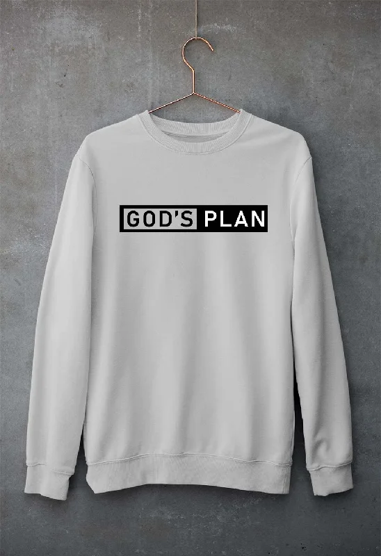 God's plan Unisex Sweatshirt for Men/Women.Hoodie with Lace Feminine Delicate Hoodie with Lace Feminine Delicate