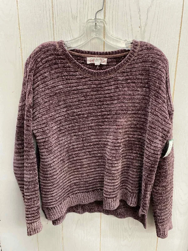 Pink Rose Purple Womens Size L Sweater Sweater Knitwear Pullover