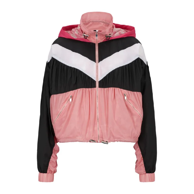 BOSS x Alica Schmidt hooded jacket with color-blocking Chenille Jacket Brocade Jacket Lace Jacket