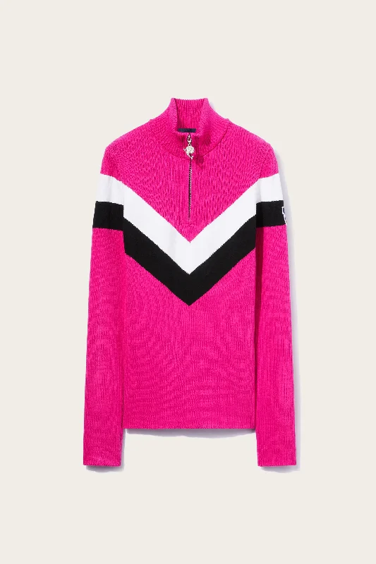 Pucci x Fusalp | Stripe-Jacquard Zip Sweater Modern Contemporary Chic