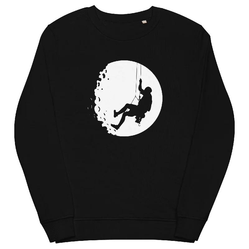 Moon - Klettern - Unisex Premium Organic Sweatshirt.Hoodie with Fur Luxurious Winter Hoodie with Fur Luxurious Winter