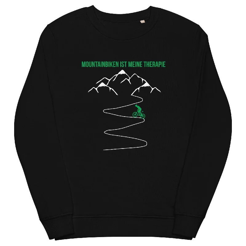 Mountainbiken ist meine Therapie - (M) - Unisex Premium Organic Sweatshirt.Hoodie with Relaxed Fit Easy Casual Hoodie with Relaxed Fit Easy Casual