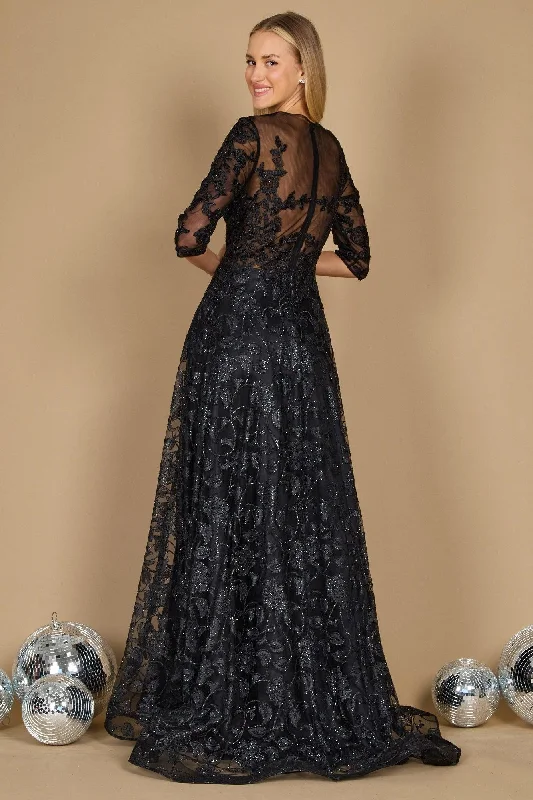 Dylan & Davids Long Formal Lace Evening Dress Off-the-shoulder Bohemian Festive