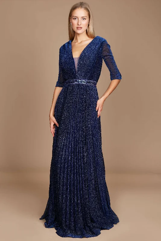 Dylan & Davids Long Sleeve Formal Evening Dress A-Line Day Work