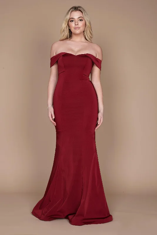 Dylan & Davids Long Formal Burgundy Mermaid Evening Dress Tunics Lace romantic