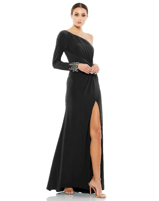 Mac Duggal 55696 Long Formal Fitted Evening Dress Lace Sexy Club