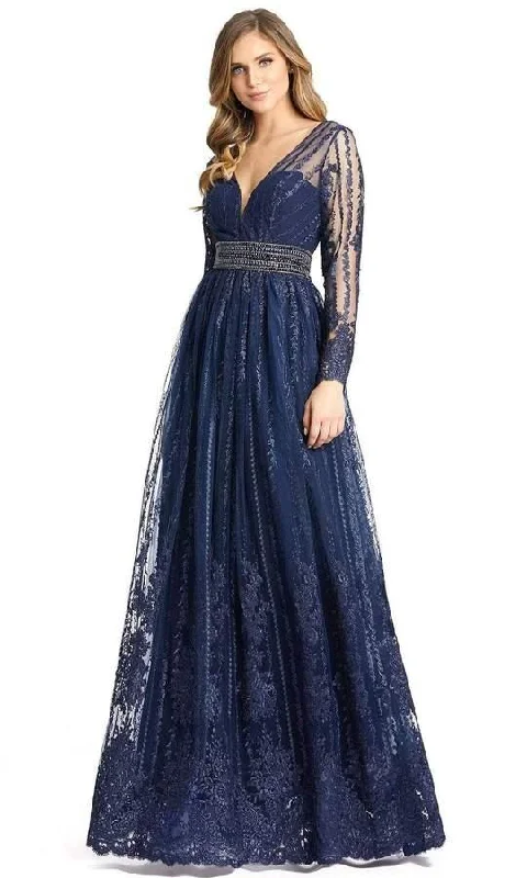 Mac Duggal 66591 Formal Long Sleeve Evening Dress Tunics Corduroy durable