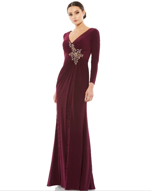 Mac Duggal 67848 Long Sleeve Formal Evening Dress Tunics Seasonal trendy