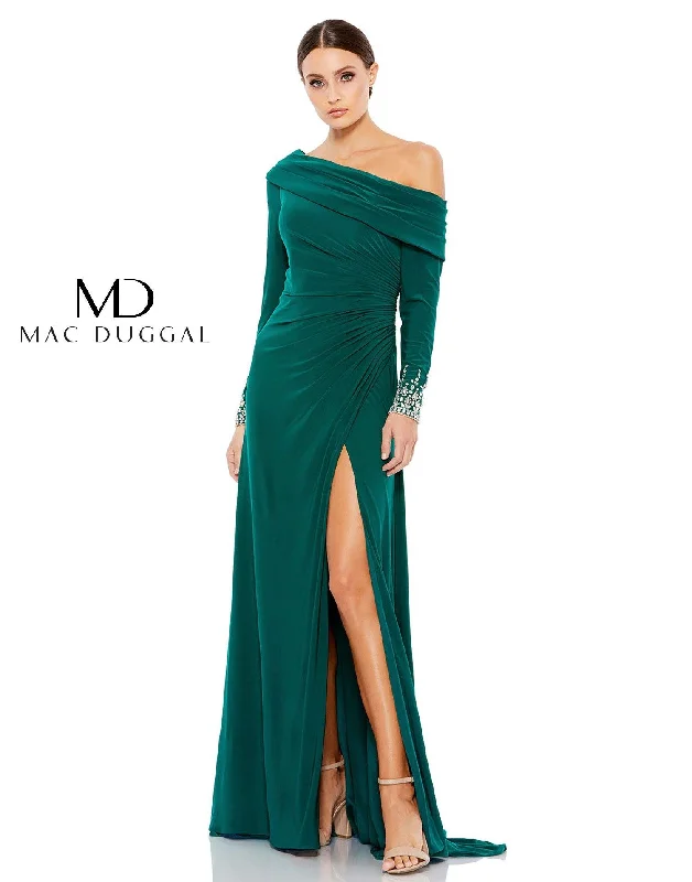 Mac Duggal 12231 Long Formal Fitted Evening Dress Tunics Luxurious premium