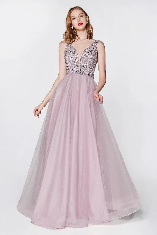 Cinderella Divine U103 Sleeveless Long Gown Evening Dress Formal Tunics Designer luxury