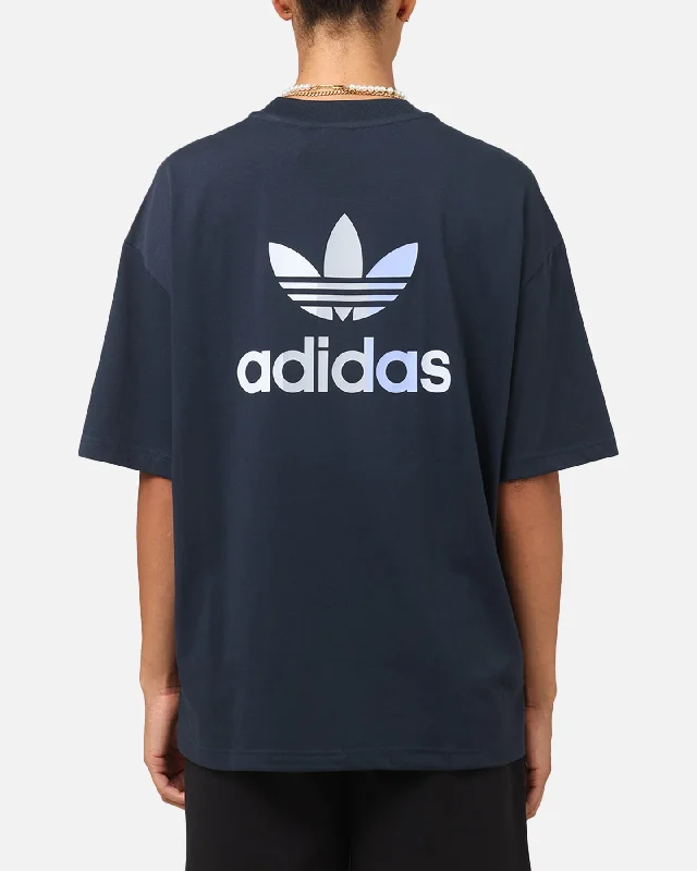 Adidas Graphic T-Shirt Aurora Ink/ Blue Spark Boxy Fit Fitted Loose