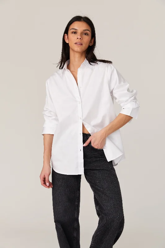 Alexis Cotton Shirt Collared Crew Neck Turtle Neck