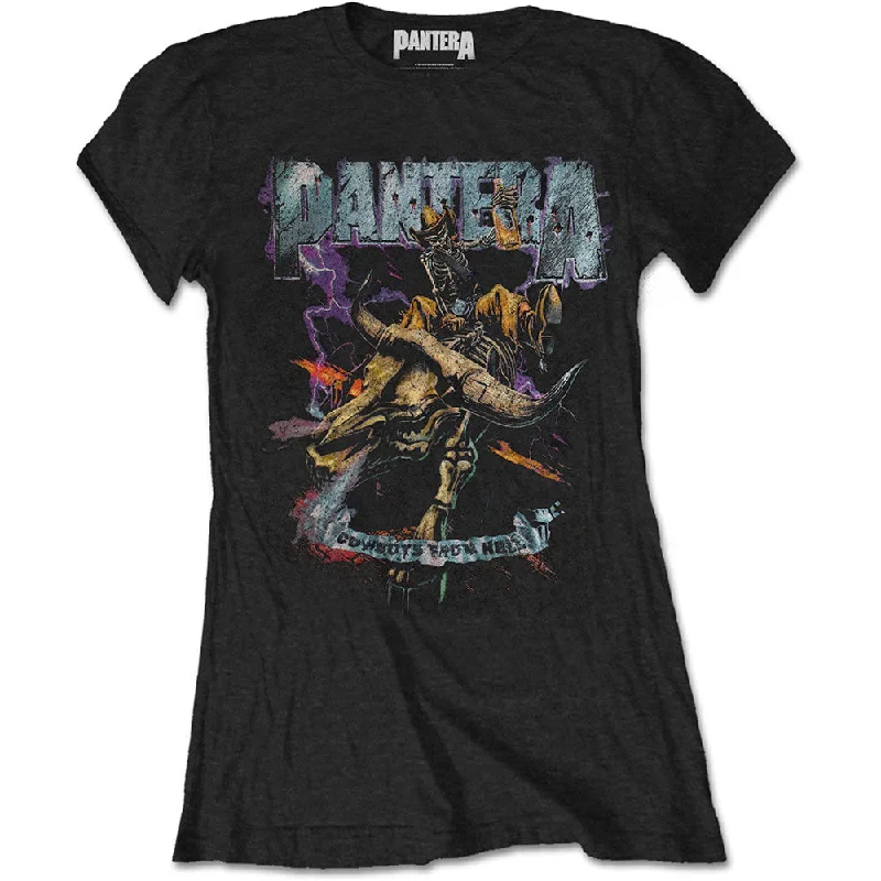 Pantera Vintage Rider Ladies T-Shirt Casual Formal Business