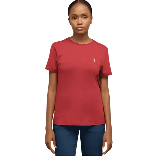 Polo 0048913 Wmn Allie T-Shirt Brick Machine Wash Dry Clean Hand Wash