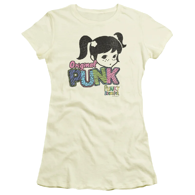 Punky Brewster Punk Gear - Juniors T-Shirt Collared Crew Neck Turtle Neck