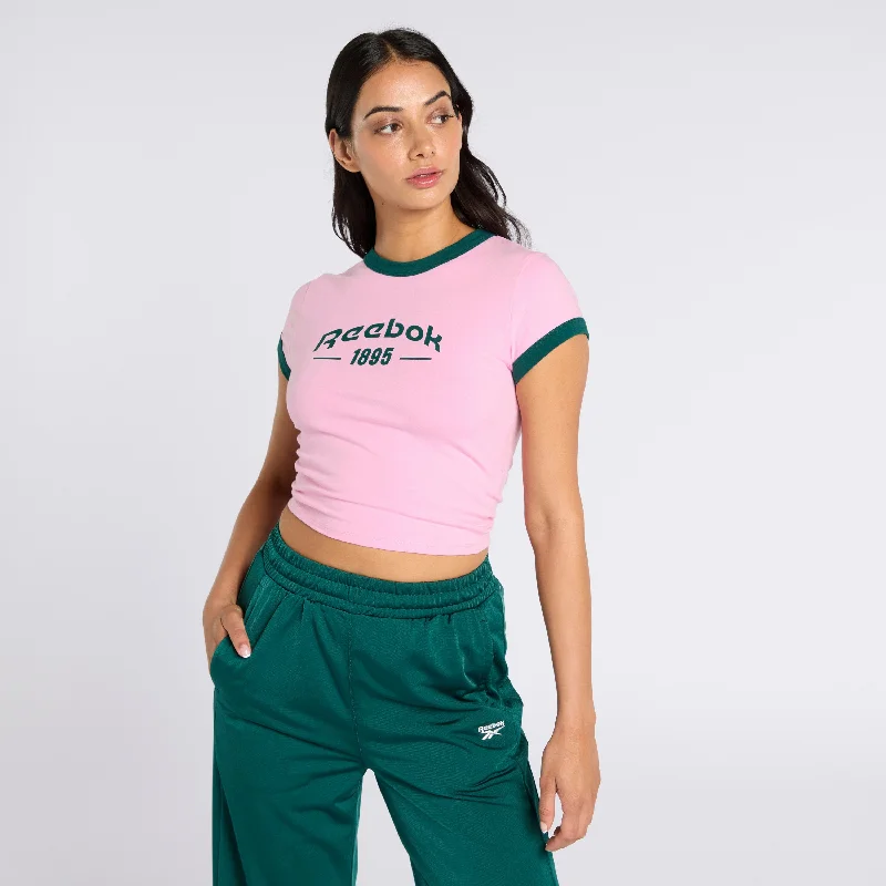 Ringer 95 Tee Astro Rose/ Collegiate Green Graphic Embroidered Appliqued