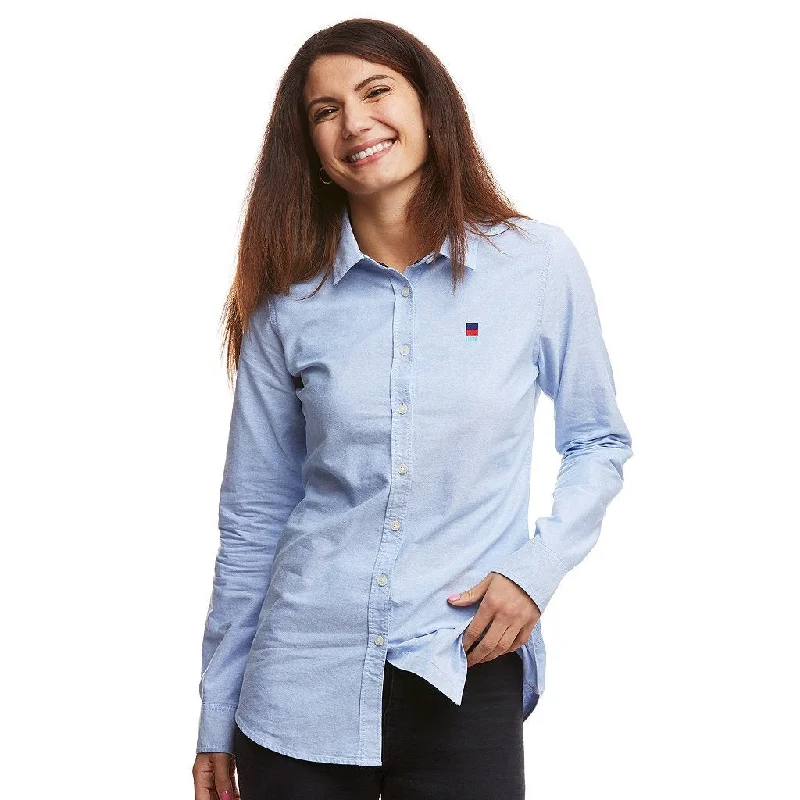 Blue Honour Oxford Shirt Terry Blend Velvet Blend Canvas Blend