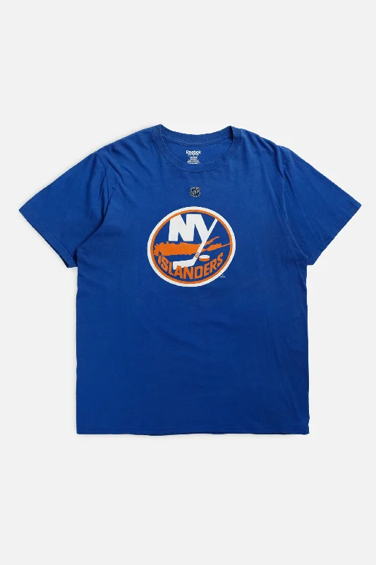 Vintage New York Islanders NHL Tee - L Thin T-Shirt Open Front Quick Dry