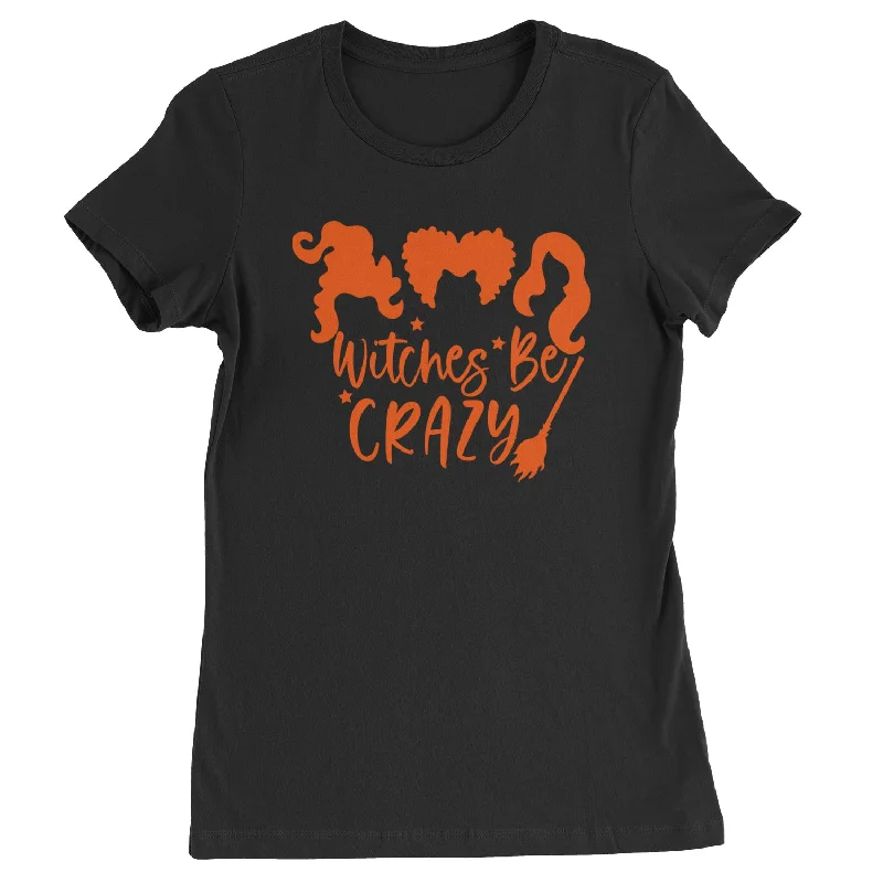 Witches Be Crazy H-cus Pocus Womens T-shirt Elegant Classic Vintage