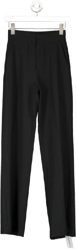 BOA Black Formal Straight Leg Trousers UK XS Trousers Winter Warm