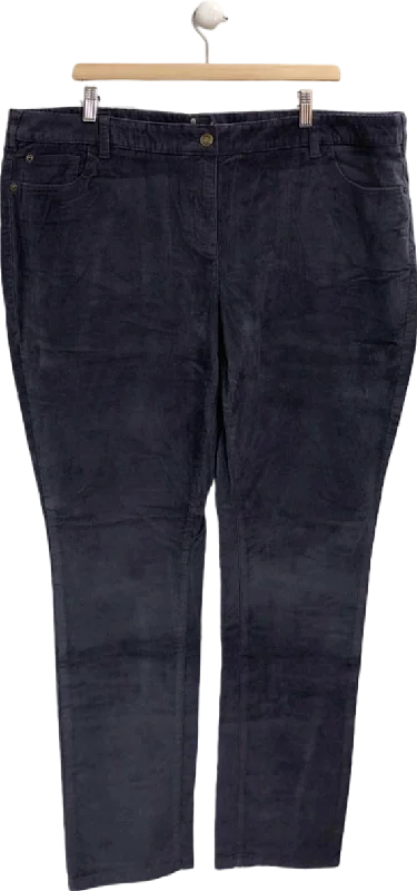 Boden Charcoal Corduroy Trousers UK 22L Trousers versatile all-occasion