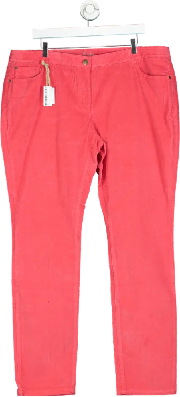 Boden Red Straight Leg Trousers UK 20 Trousers Bestseller Popular