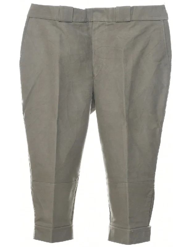 Cropped Tapered Fit Trousers - W39 L19 Trousers Essential Wardrobe