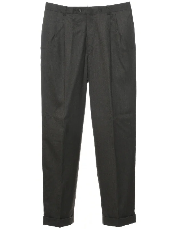 Dark Green Trousers - W33 L32 Trousers versatile functional