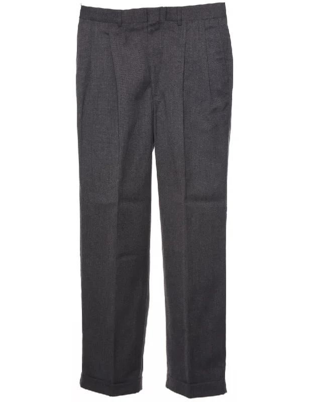 Dark Grey Trousers - W34 L32 Trousers cozy soft