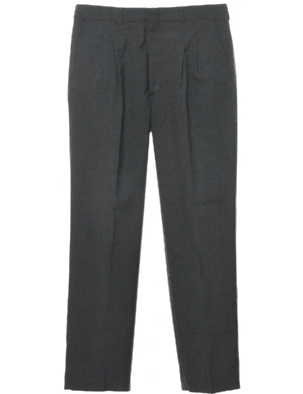 Dark Grey Trousers - W35 L33 Trousers versatile all-occasion