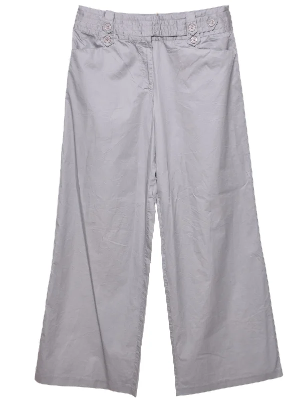 Grey Trousers - W31 L32 Trousers Office Stylish